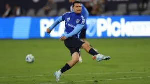 Hirving “Chucky” Lozano durante un partido del San Diego FC en la MLS, ante rumores de posible separación del club.