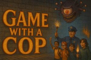 Policías del SDPD y jóvenes latinos participando juntos en actividades deportivas del programa PLAY