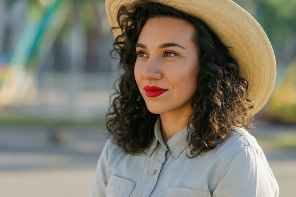 Flor Amargo toca el teclado rodeada de público en su concierto sorpresa en Avenida Revolución, Tijuana
