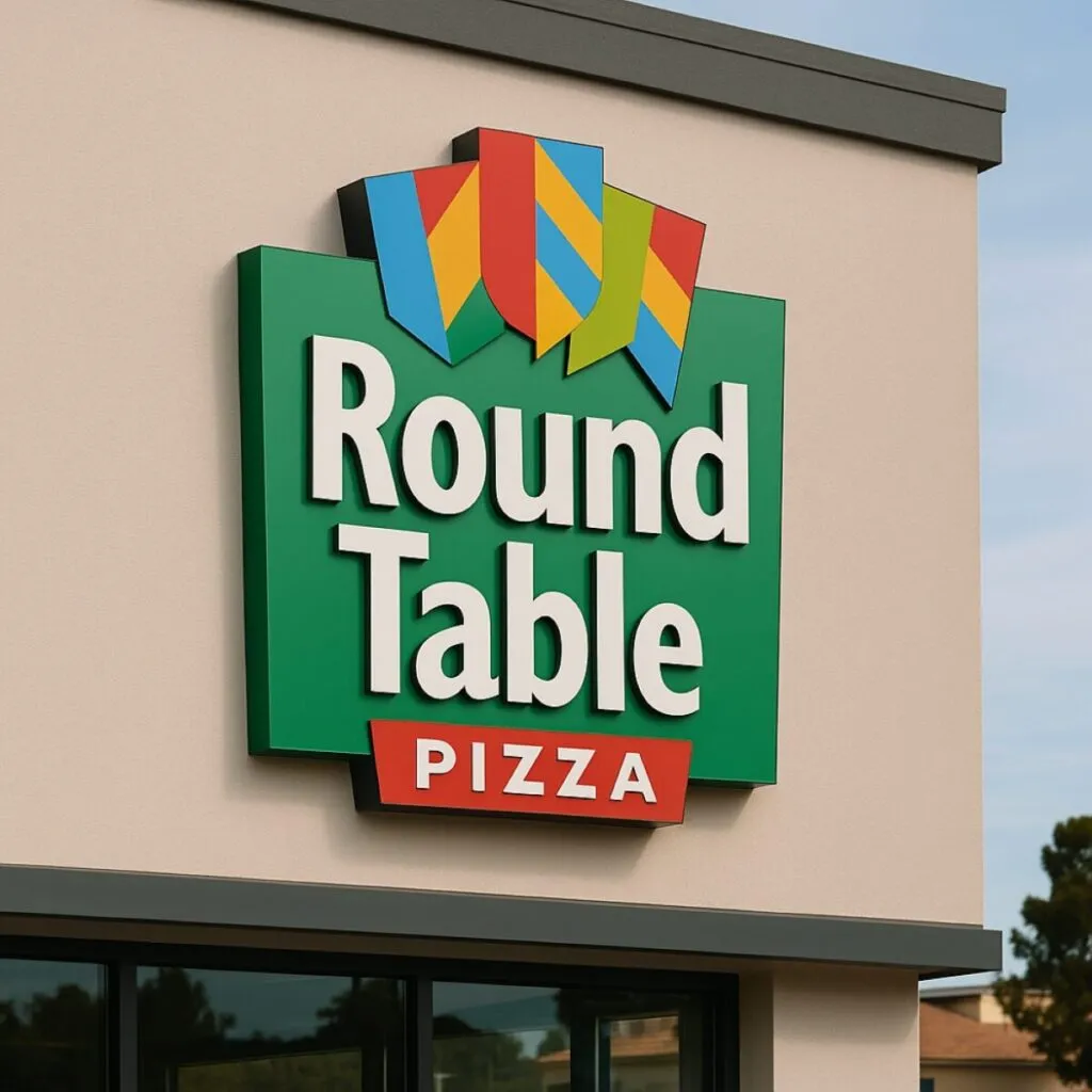 Fachada de Round Table Pizza en La Mesa cerrada, reflejando el impacto del cierre en la comunidad local de San Diego