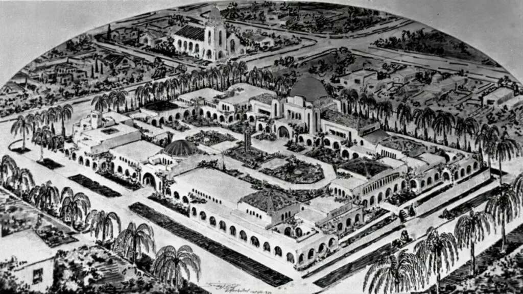 Fachada blanca inspirada en la arquitectura de Irving Gill con formas geométricas y luz natural