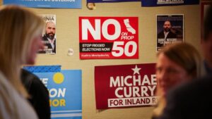 Mapa electoral de California mostrando cambios en distritos que afectan a San Diego tras la redistritación