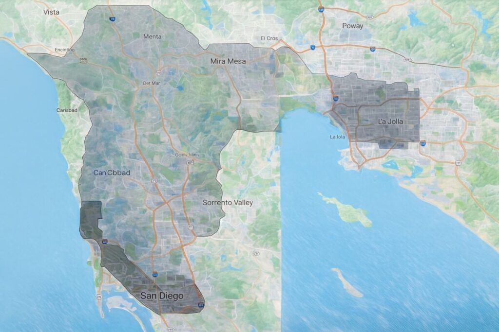 Robotaxi Waymo circulando por zonas urbanas de San Diego tras aprobación estatal