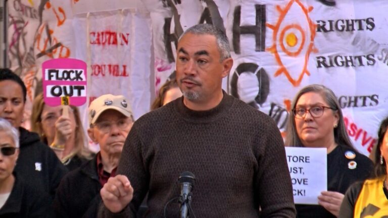 Cámaras ALPR instaladas en calles de San Diego dentro de un entorno urbano activo