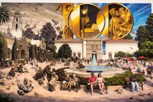Artistas locales reinterpretan la fachada del Museo de Arte de San Diego en exposición centenaria