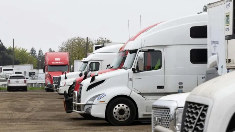 Camión de carga en carretera de California relacionado con caso de camioneros inmigrantes