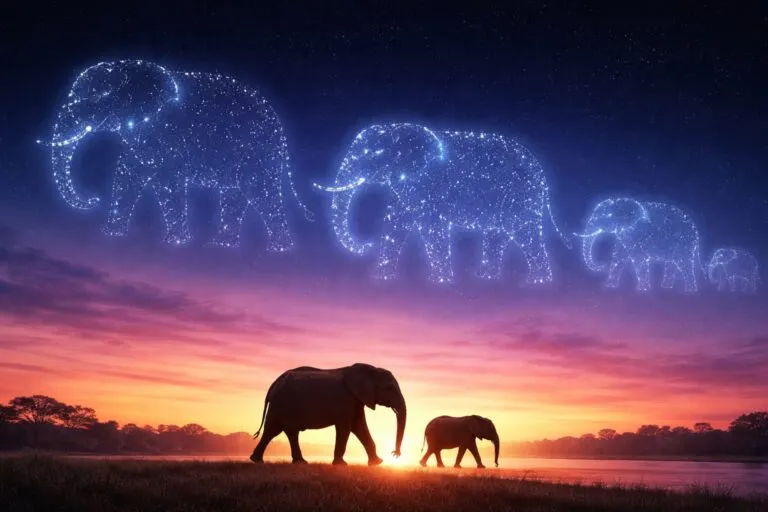 Espectáculo de drones en San Diego con elefantes luminosos en el cielo nocturno sobre la bahía de California