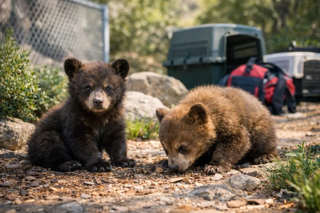 rescate de oseznos huérfanos en San Diego y apoyo comunitario en conservación de fauna silvestre