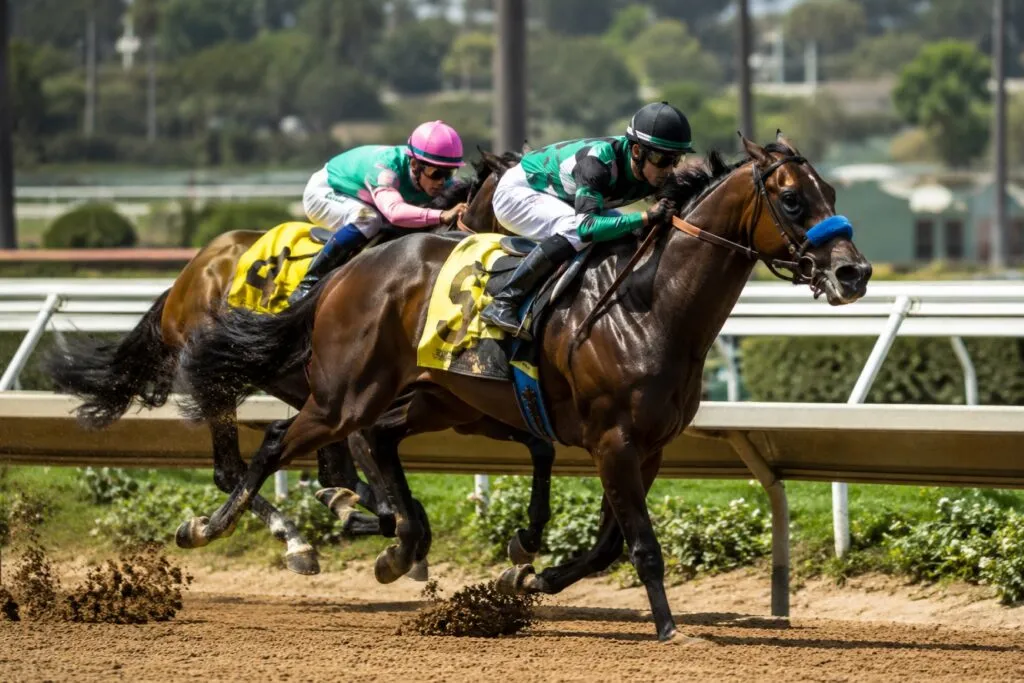 Full Serrano compitiendo en el San Diego Handicap de Del Mar en California