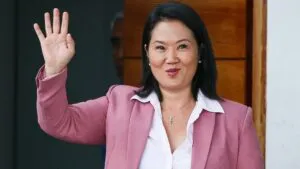 Keiko Fujimori después de confirmarse el resultado de las elecciones presidenciales en Perú