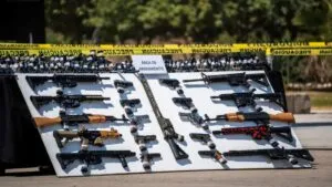 Destrucción de armas aseguradas al crimen organizado durante un operativo oficial en Tijuana