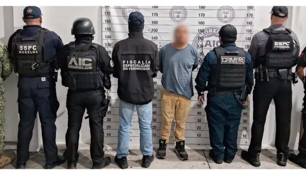 Presunto asesino de Claudia Tacoronte es detenido en Cuautla por autoridades mexicanas tras varios días de búsqueda.