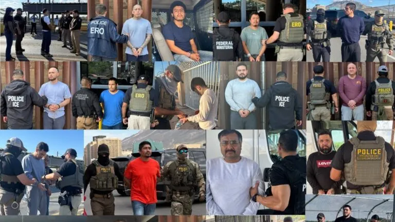 Estados Unidos entrega a México más de 20 fugitivos requeridos por las autoridades mexicanas por distintos delitos.