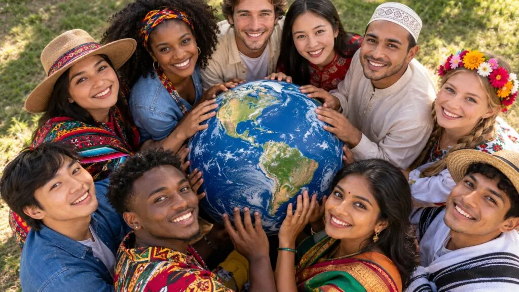 Representación de la diversidad cultural de México durante la conmemoración del Día de la Raza 2026.
